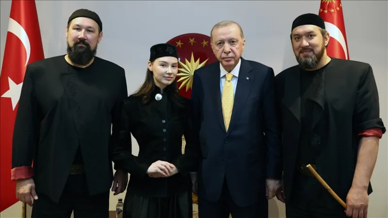 استقبل الرئيس أردوغان فرقة 