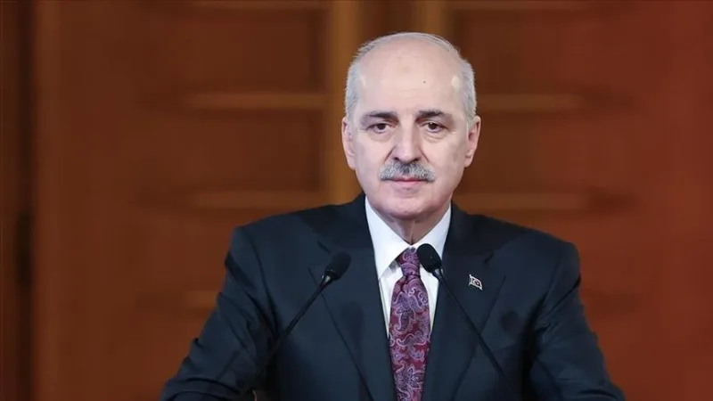 رسالة تعزية من رئيس البرلمان التركي كورتولموش إلى عمر أيدين، المستشار التعليمي في مؤسسة نشر العلم